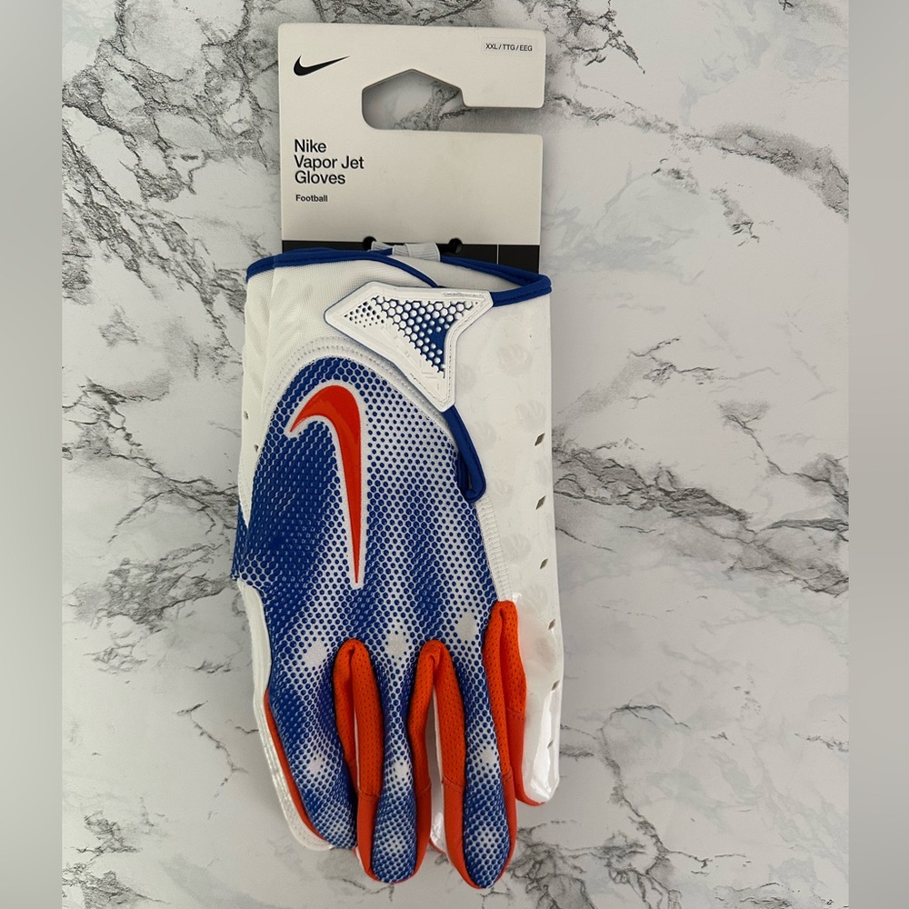 Nike Vapor Jet Boise State Broncos PE NCAA FBS Football Gloves Athletic Size 2XL